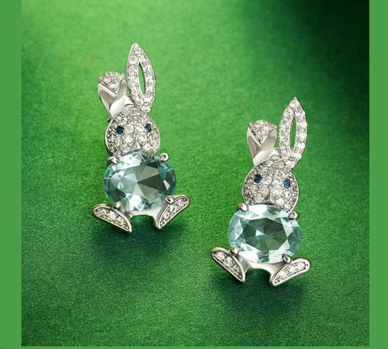 Win 1 of 5 CRYSTAL Rabbit Earrings