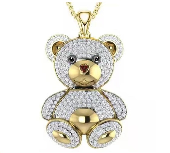 Win 1 of 5 CRYSTAL Bear Necklaces