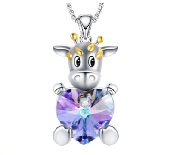 Win 1 of 4 CRYSTAL Giraffe Necklaces