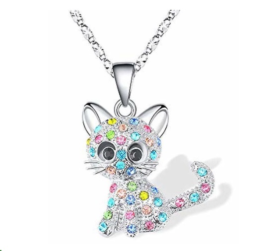 Win 1 of 3 CRYSTAL Cat Necklaces