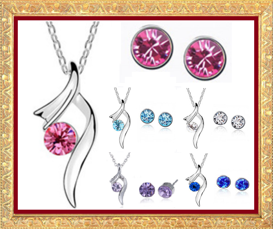 CRYSTAL Necklace & Earrings Set