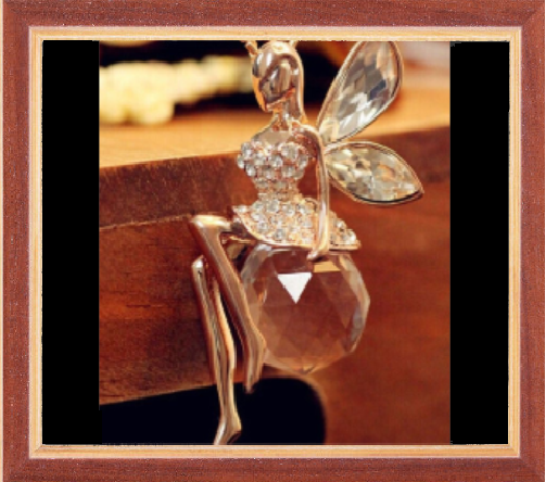 CRYSTAL Angel Necklace