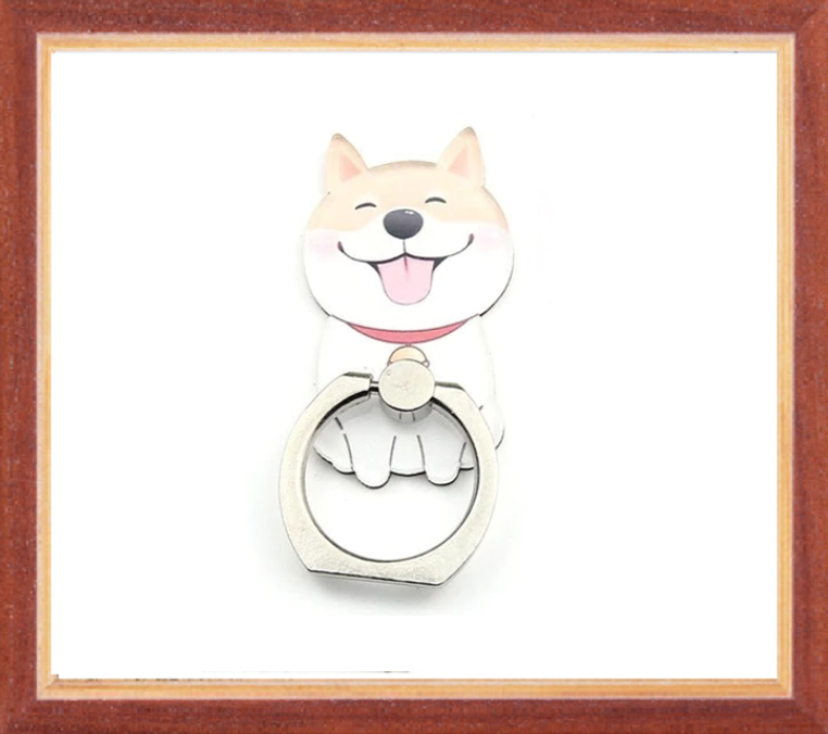 Cute Dog Smartphone Ring Holder