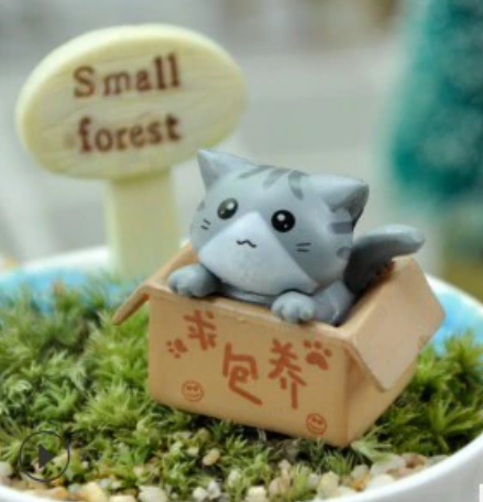 Cat Miniature Figurine
