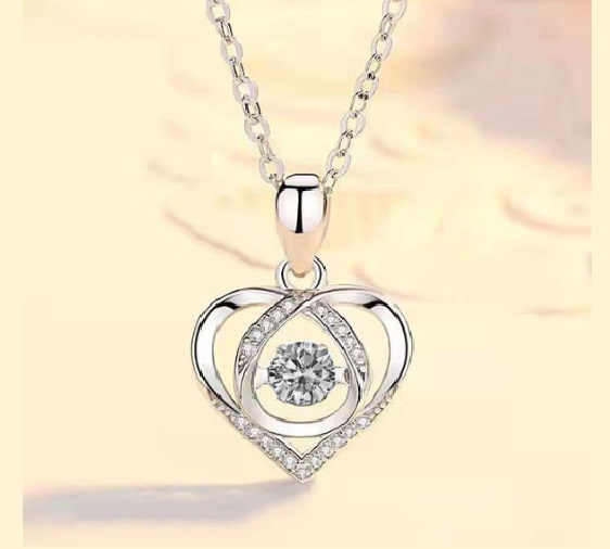 CRYSTAL Heart Necklace