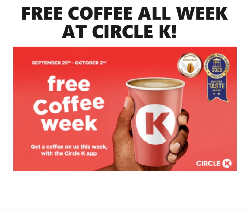 FREE Iced or Hot Coffee ALL WEEK at Circle K (Canada)