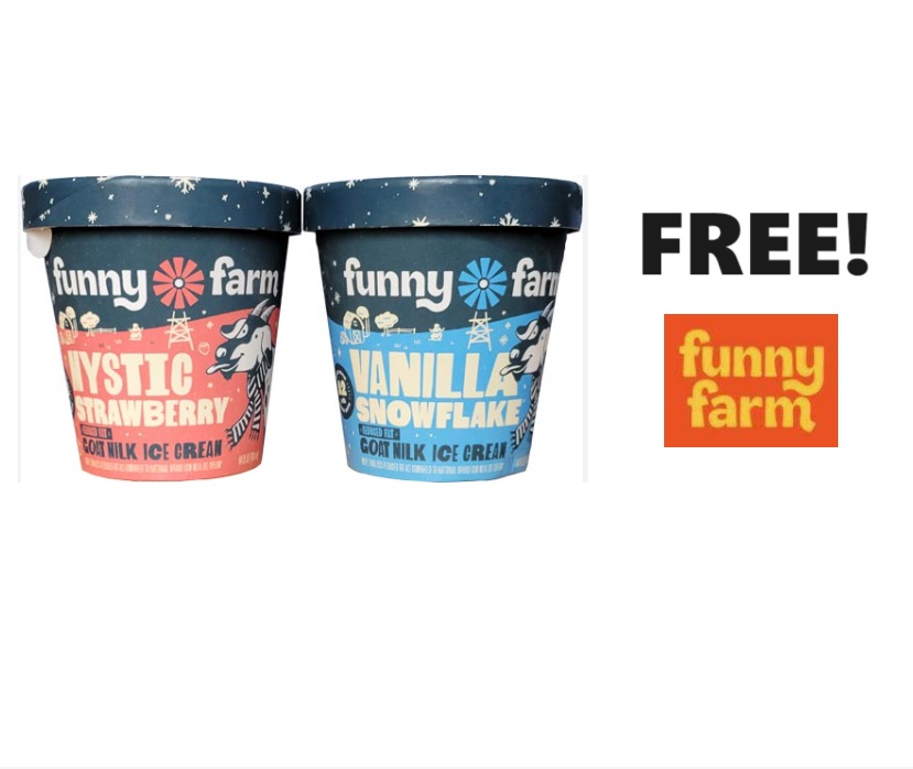 FREE Pint of Funny Farm Ice Cream 