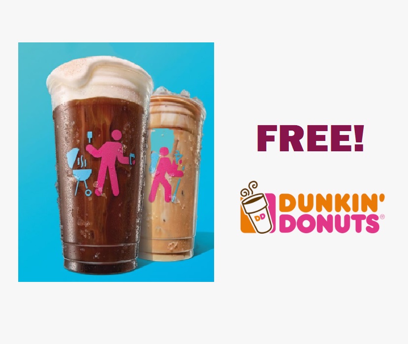 FREE Medium Cold Brew with ANY Purchase at Dunkin’ Donuts in June