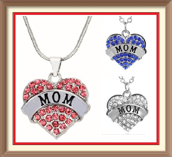 Win 1 of 12 Crystal and Rhinestone Mom Necklaces