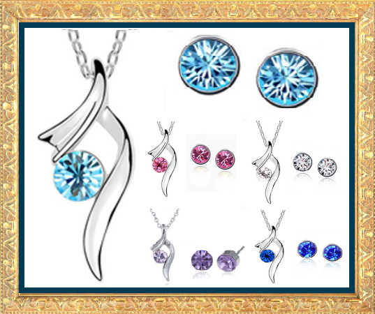 Win 1 of 7 CRYSTAL Necklaces & Earrings Set