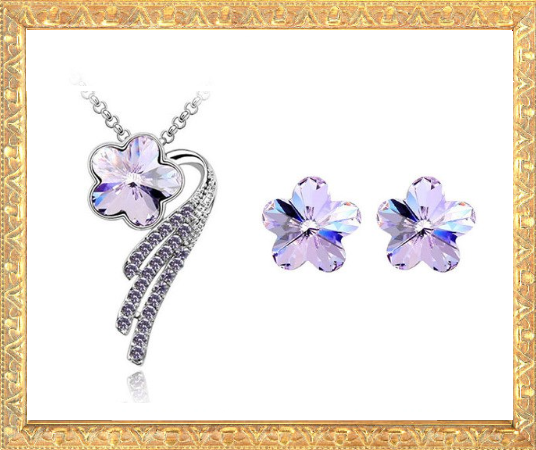 Win 1 of 7 CRYSTAL Flower Jewellery Sets!
