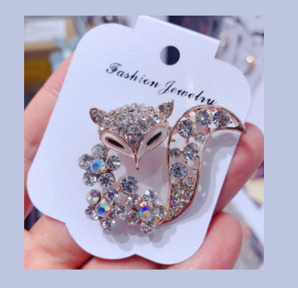 Win 1 of 5 CRYSTAL Fox Brooches