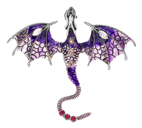 Win 1 of 5 CRYSTAL Dragon Brooches