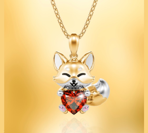 Win 1 of 4 CRYSTAL Fox Necklaces