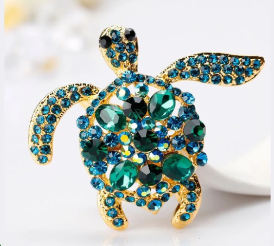 Win 1 of 3 CRYSTAL Sea Turtle Brooches