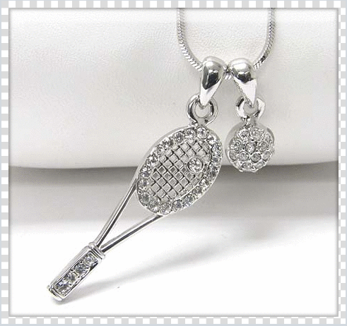 Win 1 of 12 Crystal & Rhinestone Rhodium Plated Tennis Necklaces