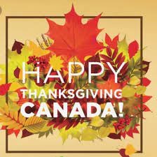 HAPPY CANADIAN THANKSGIVING!